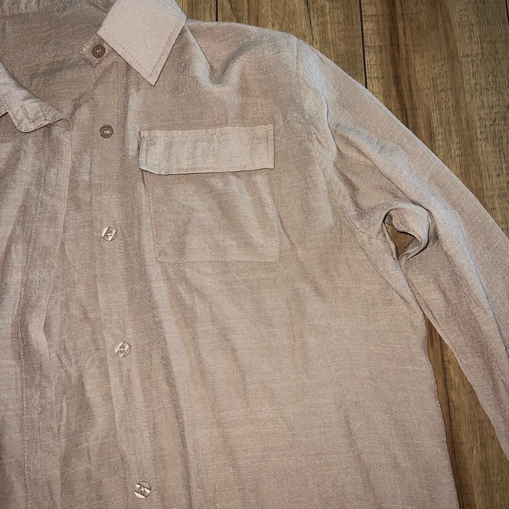 sheer button up - Picture 2 of 4
